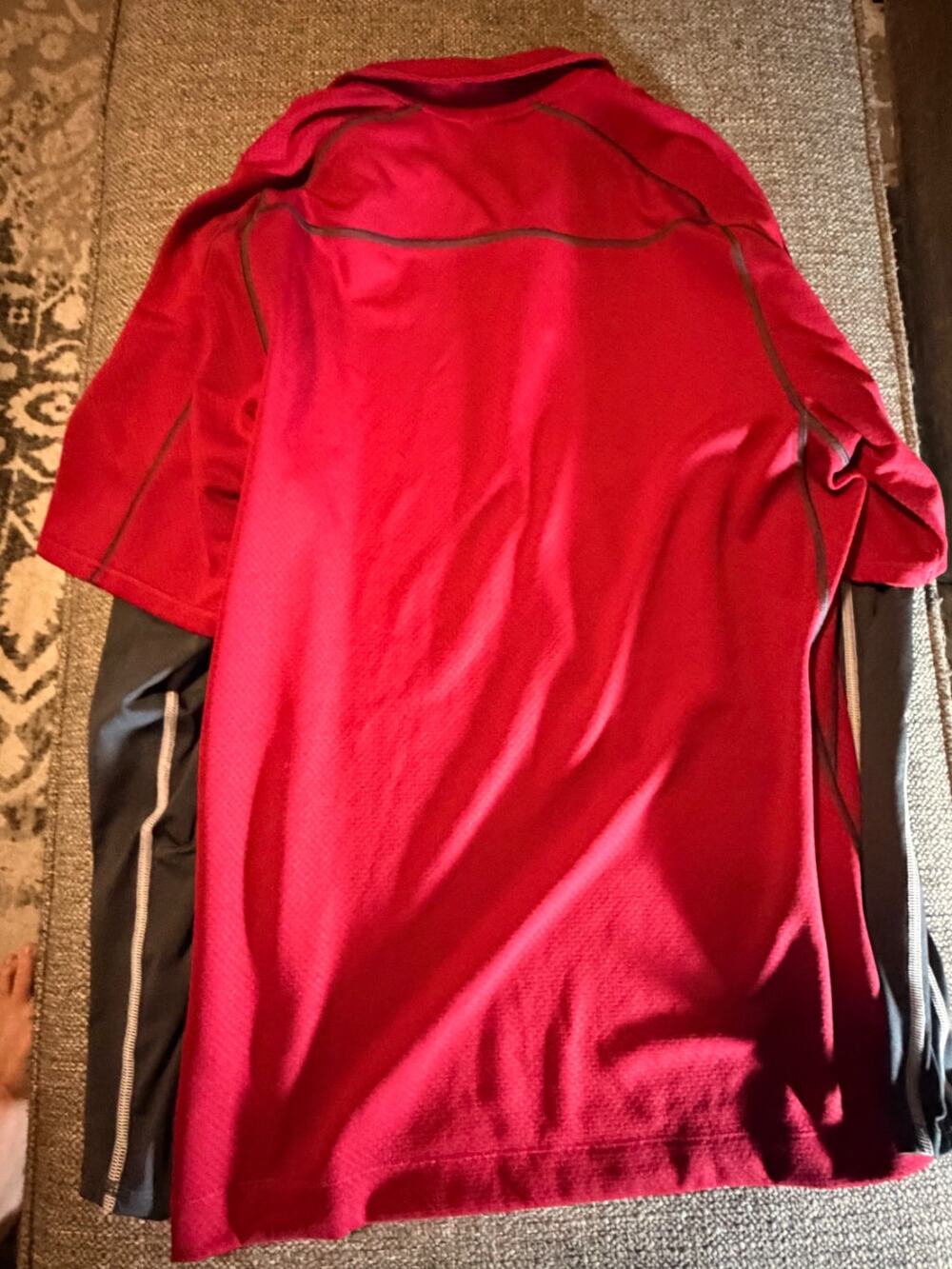 Nike Golf Mens Red Dri-FIT Performance Polo Shirt Short Sleeve